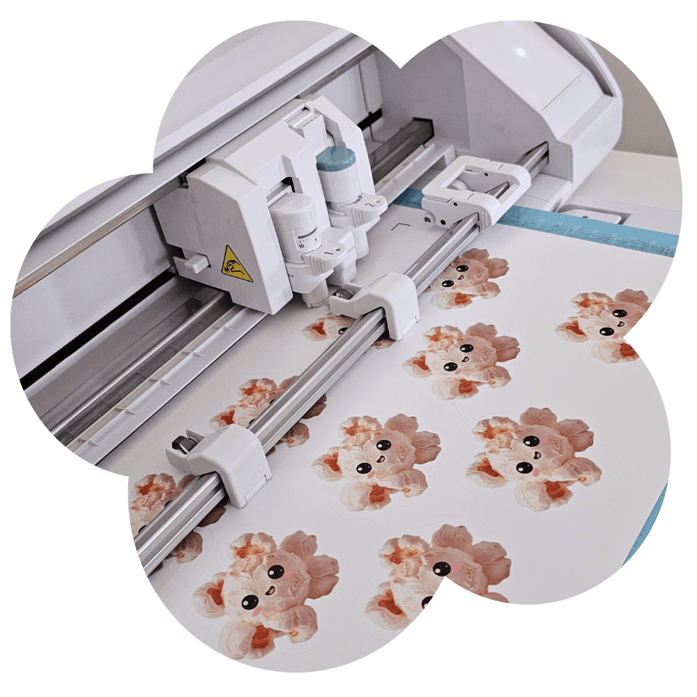 Proceso creativo Toflipop — stickers kawaii en plotter de corte