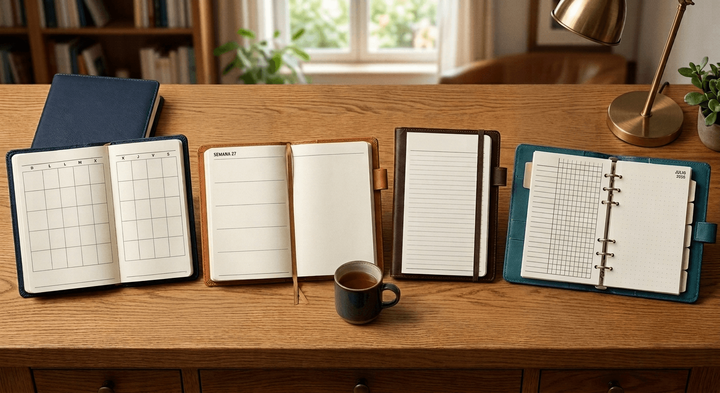 7 tipos de agendas imprimibles: cuál es la ideal para vos (guía completa)